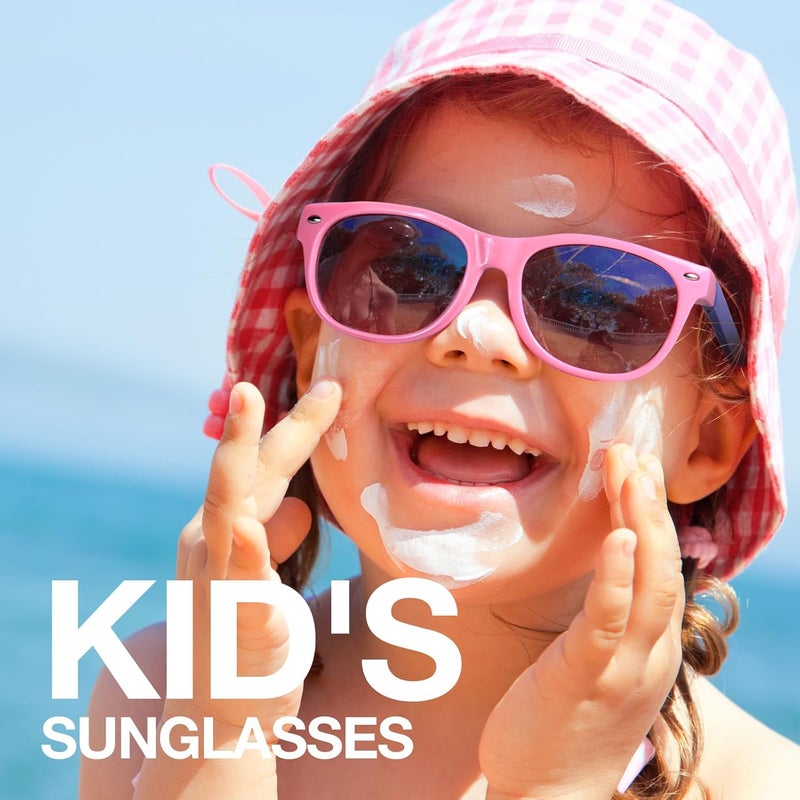 RIVBOS Kids Sunglasses Polarized UV Protection Flexible Rubber Glasses Shades with Strap for Boys Girls RBK004 - Image 2