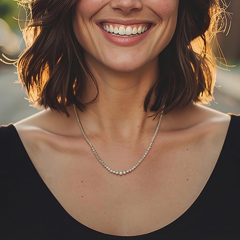 Ross-Simons 3.00 ct. t.w. Diamond Tennis Necklace - Image 2