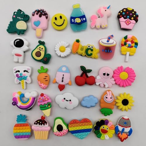 RADIONICS 30pcs Rubber Charms For Clogs Slipper Croc - Image 3
