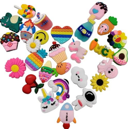 RADIONICS 30pcs Rubber Charms For Clogs Slipper Croc - Image 1