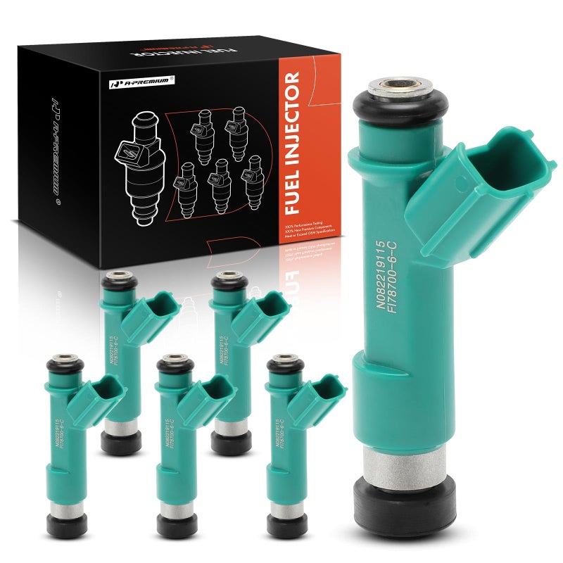 APremium Fuel Injectors Compatible with Toyota Tacoma 20052006 Tundra 20052006 4Runner 20032009 FJ Cruiser 20072009 V6 40L Gas Set of 6 Replace 2320939035 2320939075
