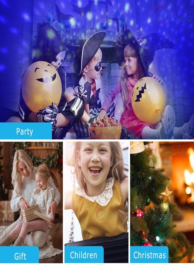 Chavda Baby Night Lights, Moon Star Projector 360 Degree Rotation - 4 LED Bulbs 8 Color Changing Light, Romantic Night Lighting Lamp, Unique Gifts for Birthday Nursery Women Children Kids Baby - Image 3