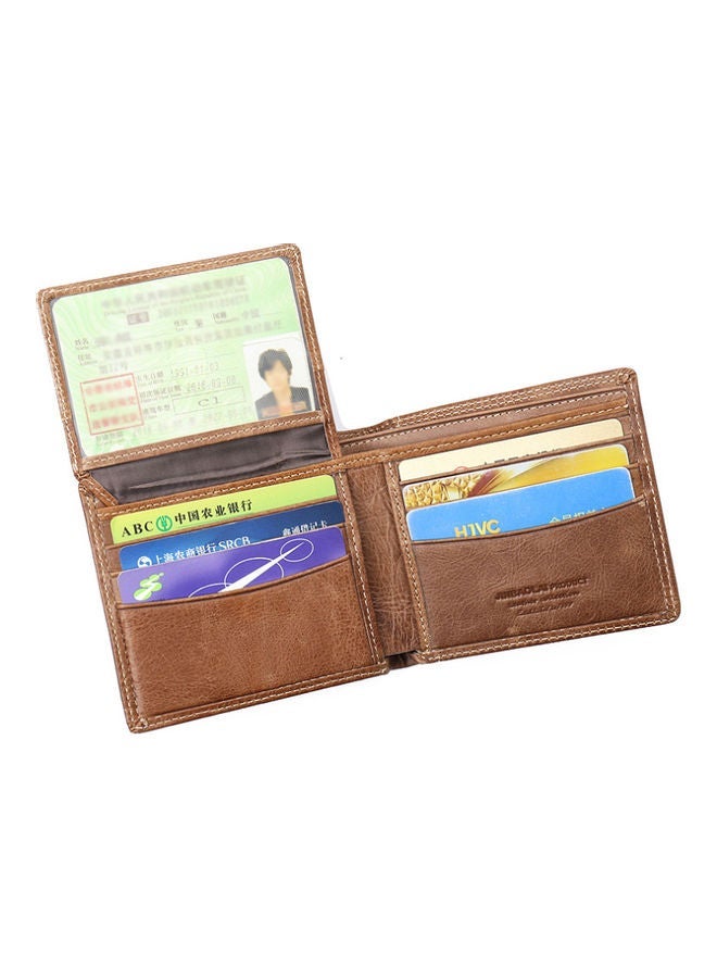 NIBEMINENT First Leather Leisure Wallet Card Bag Brown  - Image 5