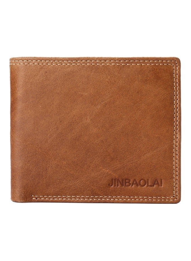 NIBEMINENT First Leather Leisure Wallet Card Bag Brown  - Image 1
