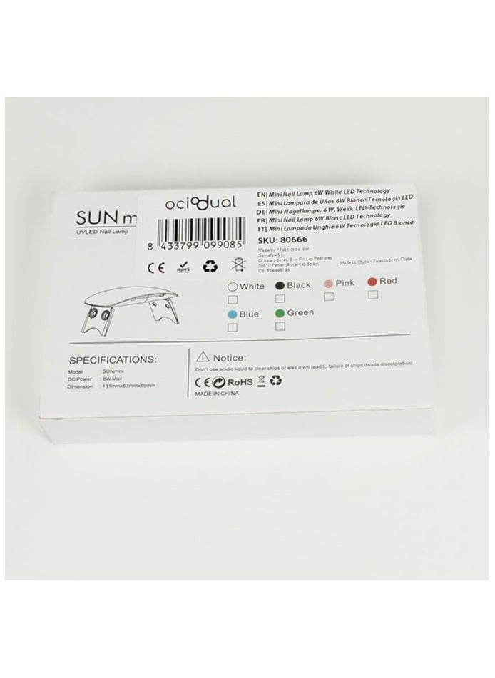 Generic - Portable Small Gel Nail UV LED Sun Light 6w Personal Nail Dryer Mini Gel Nail Lamp - Image 1