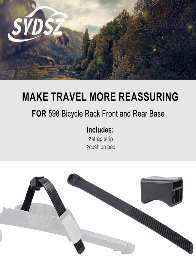 SYDSZ Roof Rack Bike Wheel Adapter Straps with Cushion with Wheel Strap for Secure Cycling Transport Compatible with Forklift Highspeed ProRide/Thule 598 52958 52959 52670 - Image 5