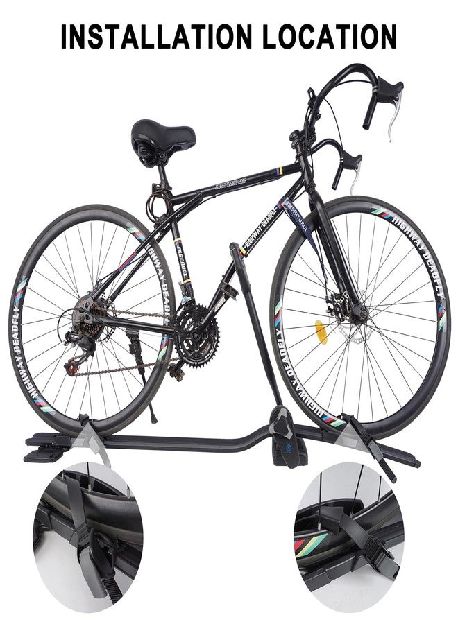 SYDSZ Roof Rack Bike Wheel Adapter Straps with Cushion with Wheel Strap for Secure Cycling Transport Compatible with Forklift Highspeed ProRide/Thule 598 52958 52959 52670 - Image 2
