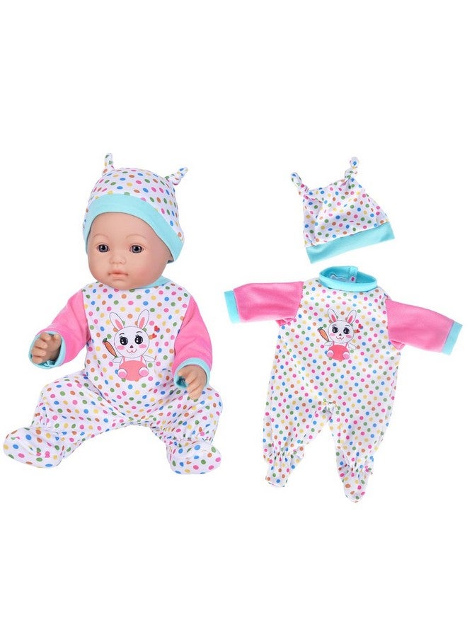 ebuddy Doll Clothes 3 Set Baby Doll Clothes Fit for 16 to 17 Inch Baby Dolls 15 inch Dolls(Total 7 Pcs) - Image 3