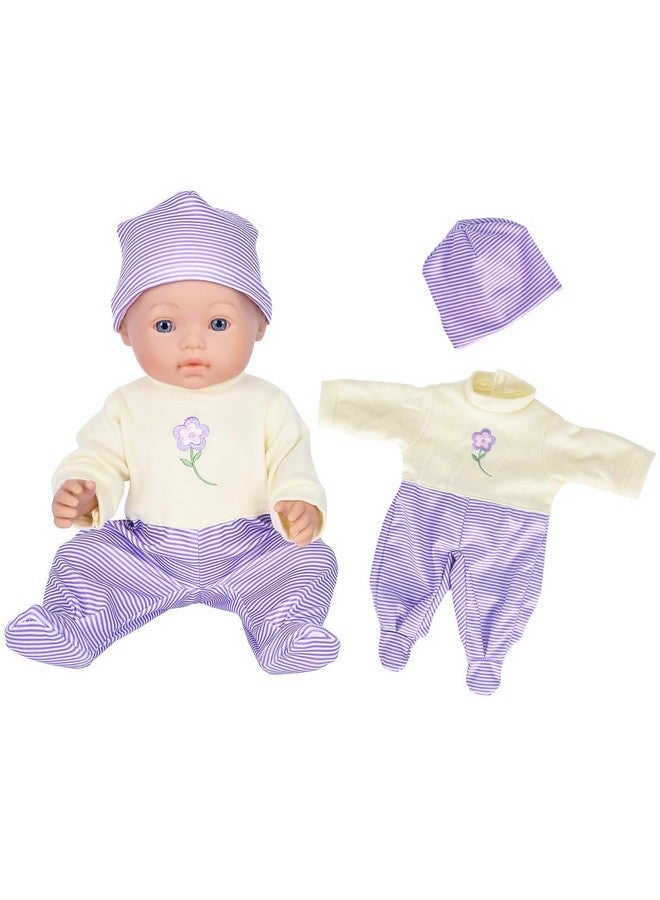 ebuddy Doll Clothes 3 Set Baby Doll Clothes Fit for 16 to 17 Inch Baby Dolls 15 inch Dolls(Total 7 Pcs) - Image 5