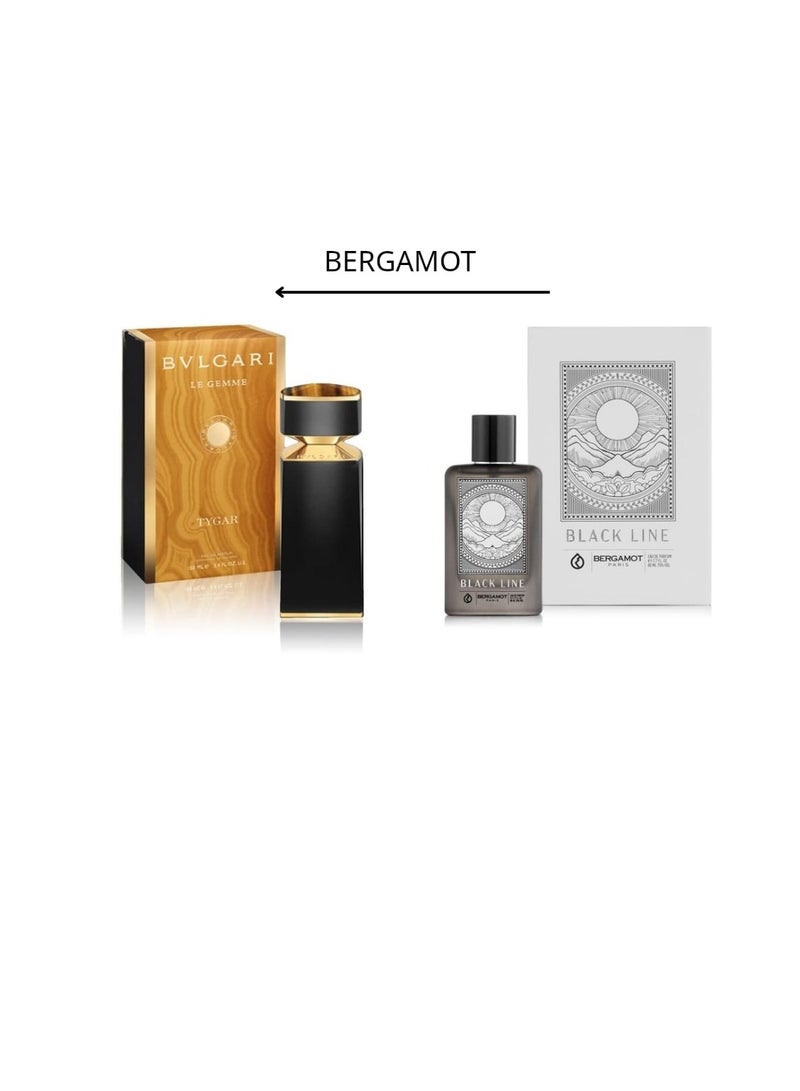 Bergamot Black Line Bergamot EDP for Men 80ml - Image 2