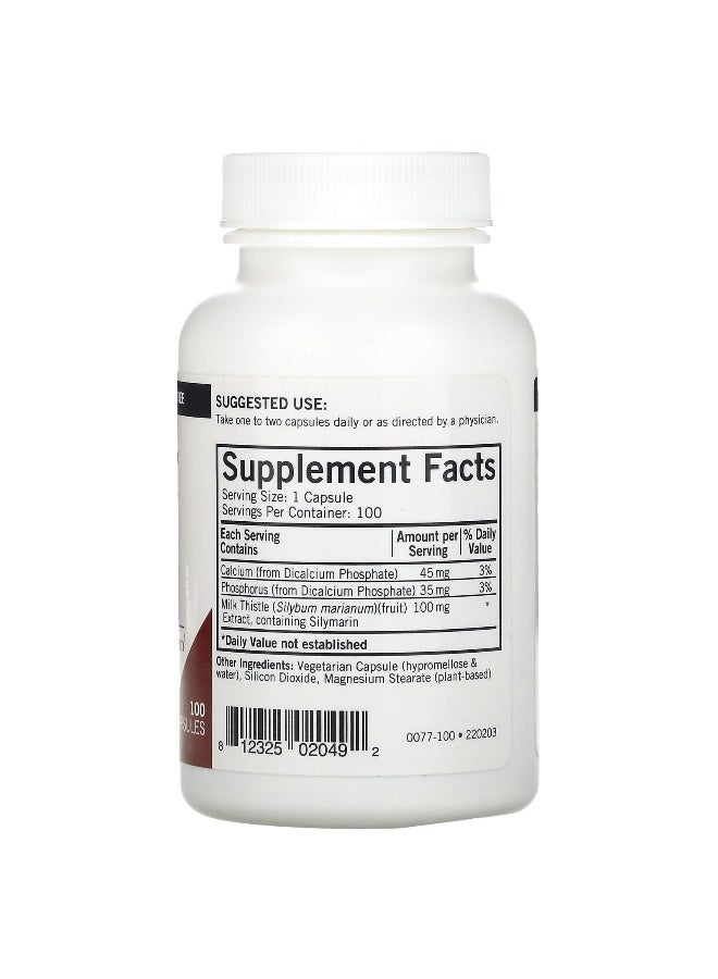 Kirkman Labs Kirkman Labs, Milk Thistle, 100 Capsules - Image 2
