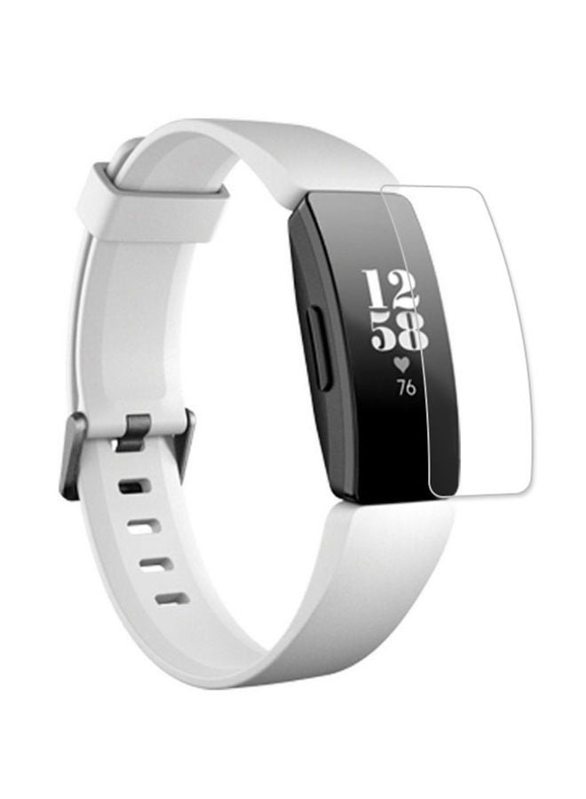 NIBEMINENT 3-Piece TPU Full Coverage Soft Ultra Thin Anti Shock Screen Protector For Fitbit Inspire Clear  - Image 1