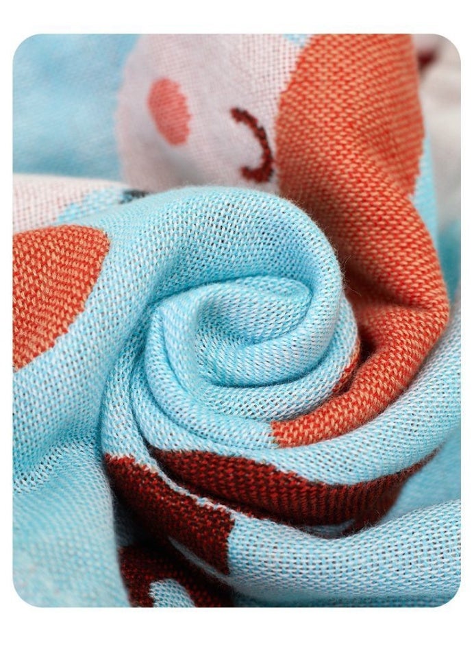 منشفة وجه القطن النقي 4PCS للأطفال ، غسالة ناعمة وممتصة فائقة ، تبقي طفلك دافئ ومريح - Image 4