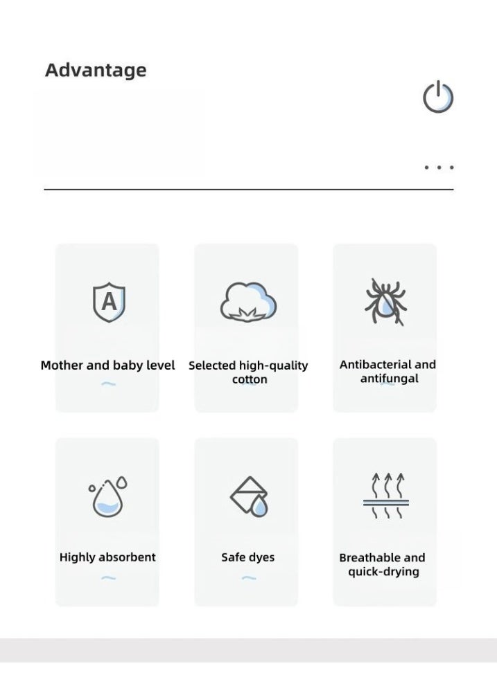 منشفة وجه القطن النقي 4PCS للأطفال ، غسالة ناعمة وممتصة فائقة ، تبقي طفلك دافئ ومريح - Image 5