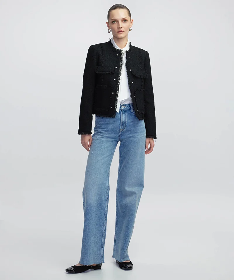 ابيكول Fringe-Trim Jacket