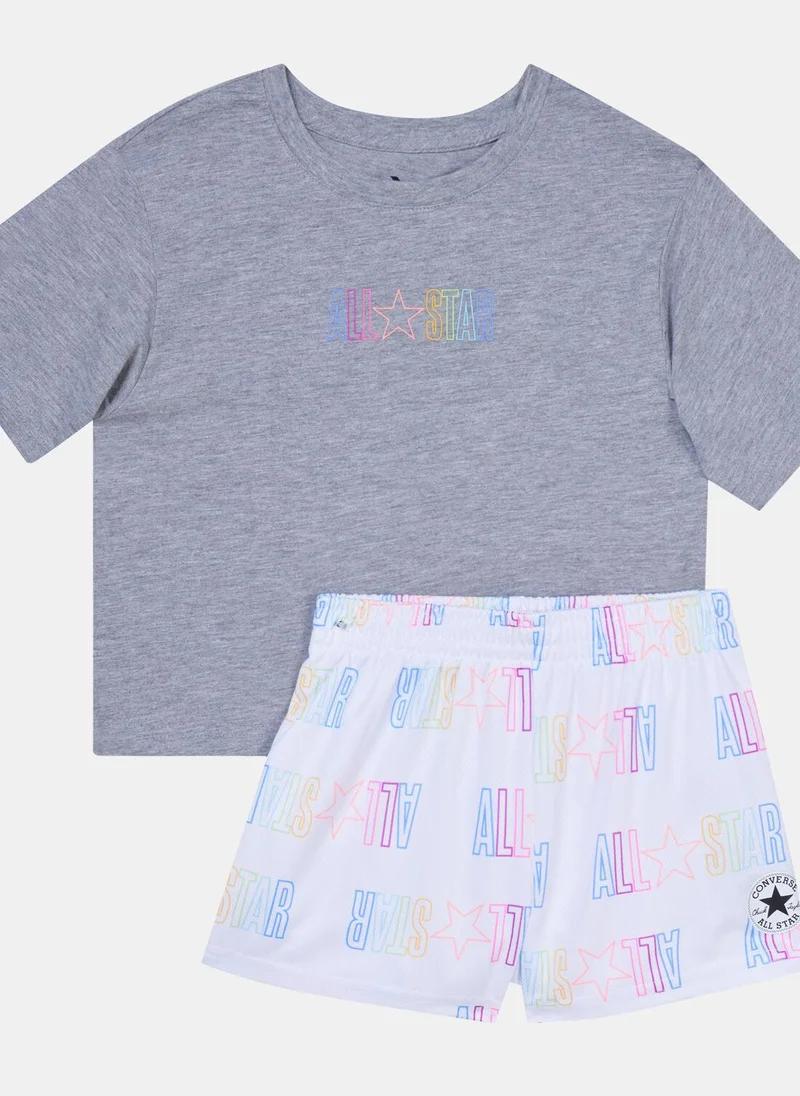 CONVERSE Kids' All Star Boxy T-Shirt and Shorts Set