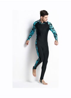 NIBEMINENT Men Printed Long Sleeve Hooded One Piece Swimsuit Multicolour  - Image 3