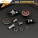 NMNRC Alloy Front Rear Differential Diff Spur Input Gear Kit for HyperGO 116 H16BM H16PL H16GT H16DR 16207 16208 16209 16210 114 H14BM 14209 14210 14301 14303 Upgrades Part Black - Image 4