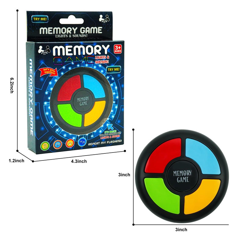 Gelabur Handheld Memory Games for Kids Ages 4-8, Light Up Electronic Toys, Car Travel Board Games for Kids,Birthday Gifts for 3-12 Year Old Boys - Image 4