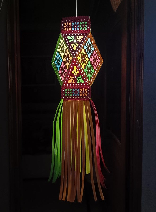 ALILA Akash Kandil For Diwali Balcony Hanging Lantern Lamp Shade Jhumar Home Living Room Diwali Xmas Christmas Decor Decoration (Self Assembly - DIY: DO IT Yourself) - Image 5
