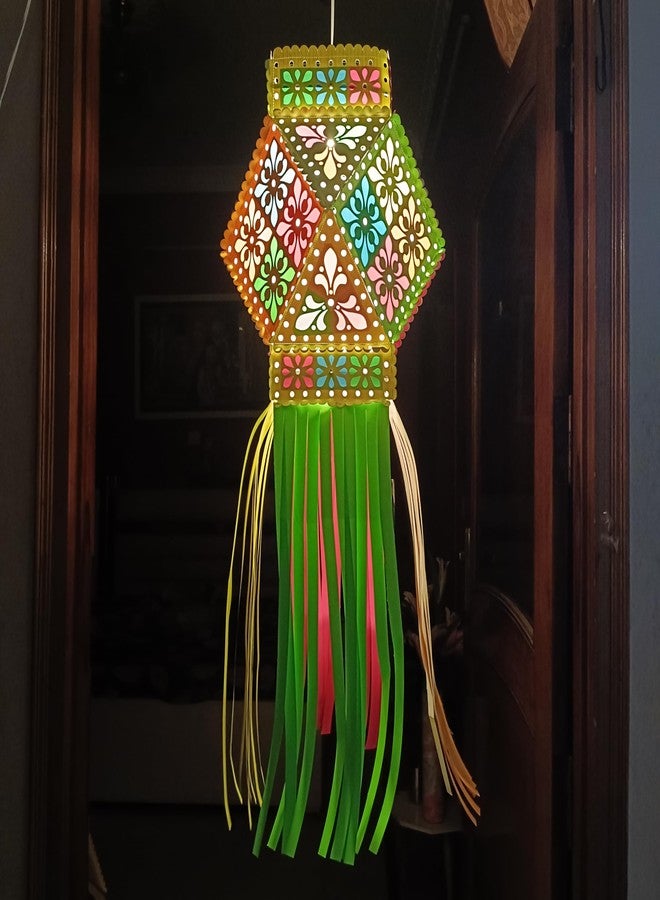 ALILA Akash Kandil For Diwali Balcony Hanging Lantern Lamp Shade Jhumar Home Living Room Diwali Xmas Christmas Decor Decoration (Self Assembly - DIY: DO IT Yourself) - Image 4