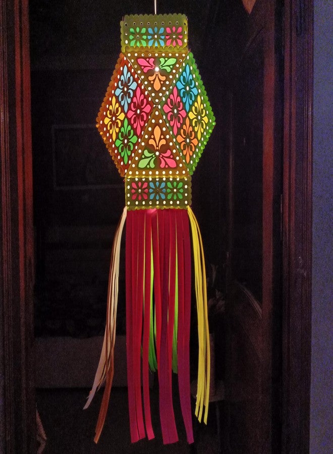 ALILA Akash Kandil For Diwali Balcony Hanging Lantern Lamp Shade Jhumar Home Living Room Diwali Xmas Christmas Decor Decoration (Self Assembly - DIY: DO IT Yourself) - Image 1