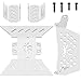 Share Goo 4Pieces ShareGoo Stainless Steel RC Skid PlateRC Chassis Armor Protector Plate Protection Compatible with Axial SCX10III AXI03007 110 RC Crawler Car - Image 4