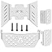 Share Goo 4Pieces ShareGoo Stainless Steel RC Skid PlateRC Chassis Armor Protector Plate Protection Compatible with Axial SCX10III AXI03007 110 RC Crawler Car - Image 2