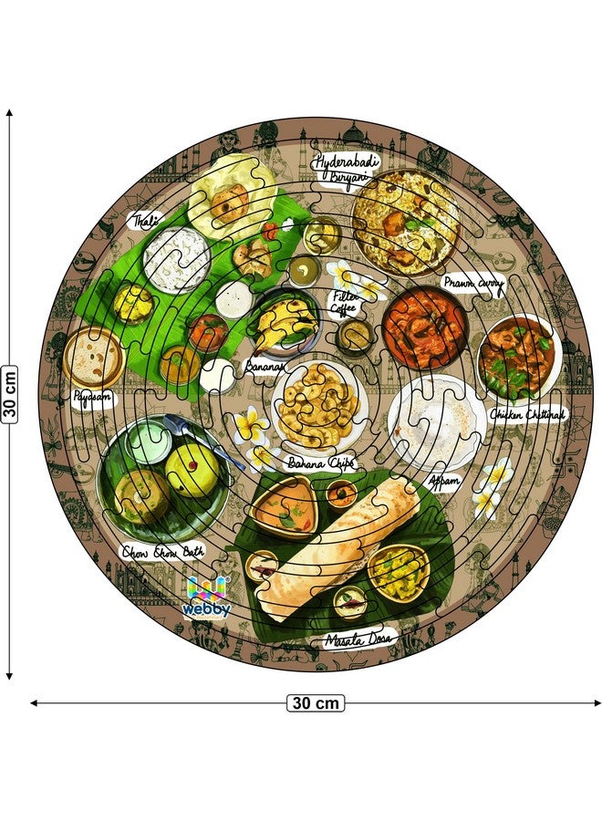 Webby Kid Noozles South Indian Food Wooden Puzzle, 70 Pcs For Boys And Girls - Image 5