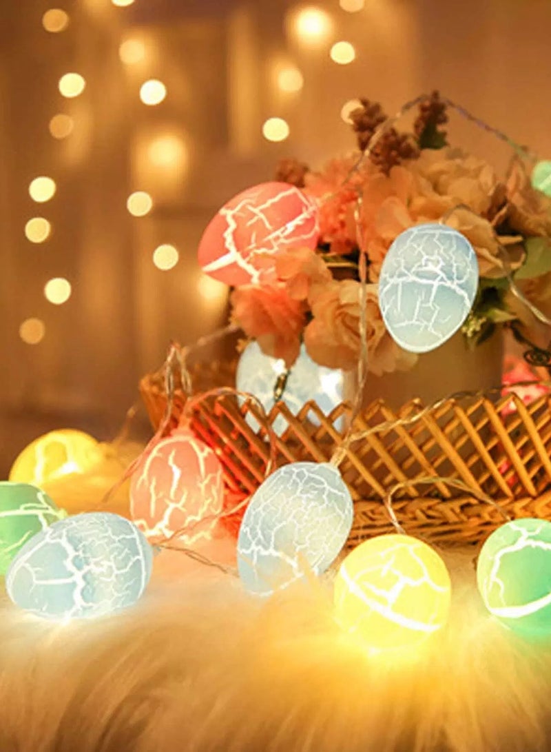 Generic 1pc Easter String Light With 10pcs Egg Shaped Bulb  - Image 1