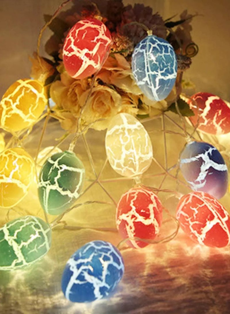 Generic 1pc Easter String Light With 10pcs Egg Shaped Bulb  - Image 4