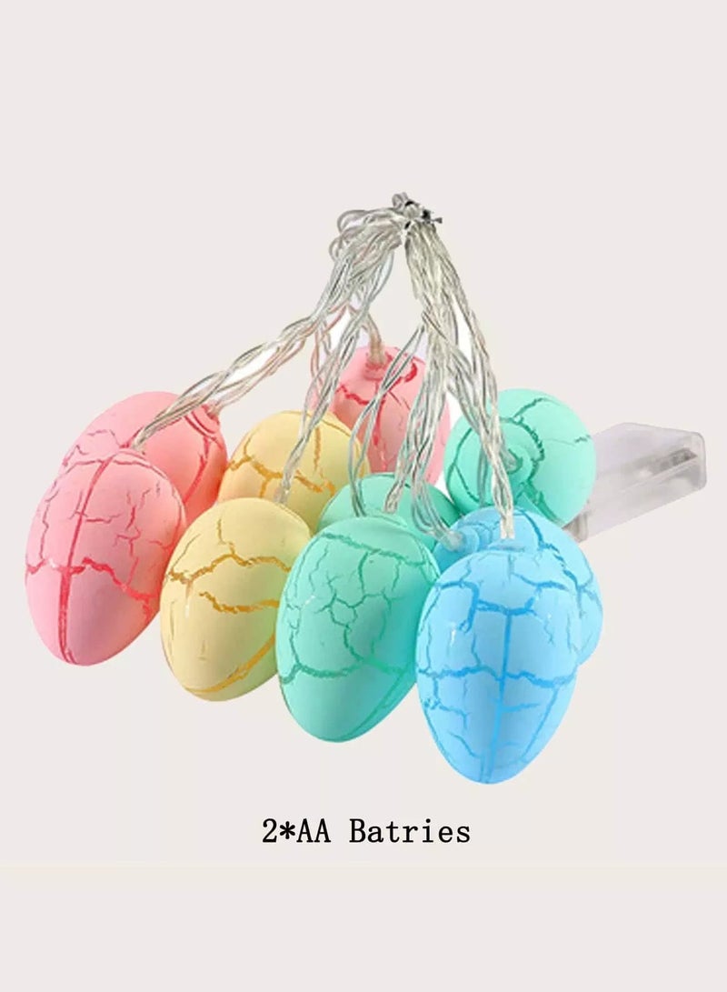 Generic 1pc Easter String Light With 10pcs Egg Shaped Bulb  - Image 2