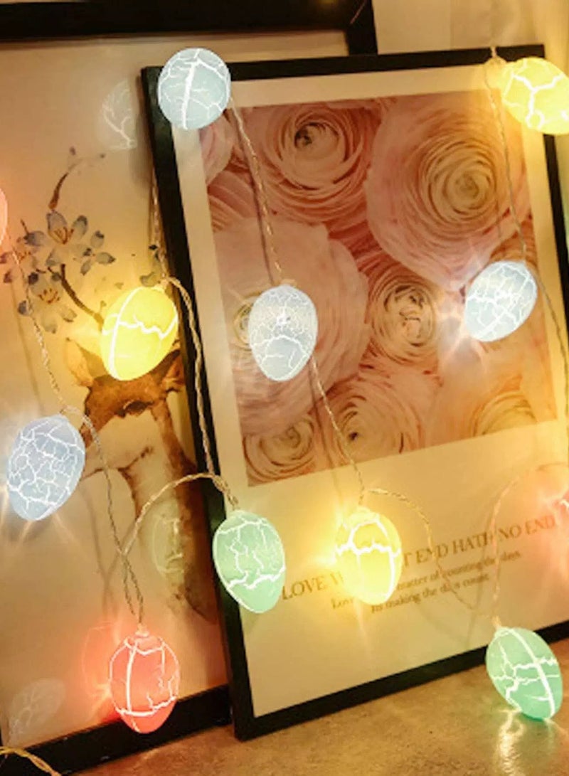 Generic 1pc Easter String Light With 10pcs Egg Shaped Bulb  - Image 3