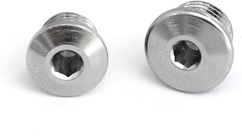 heyous First Stage 7/16" Stainless Steel Scuba Diving Regulator High Pressure Port Plug and 3/8" Stainless Steel Scuba Diving Regulator Low Pressure Port Plug Kit with Leak-Proof O-Ring - Image 2