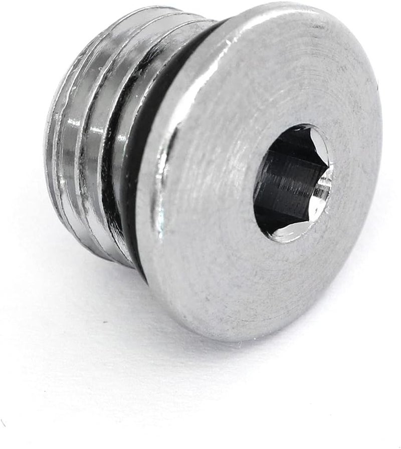 heyous First Stage 7/16" Stainless Steel Scuba Diving Regulator High Pressure Port Plug and 3/8" Stainless Steel Scuba Diving Regulator Low Pressure Port Plug Kit with Leak-Proof O-Ring - Image 4