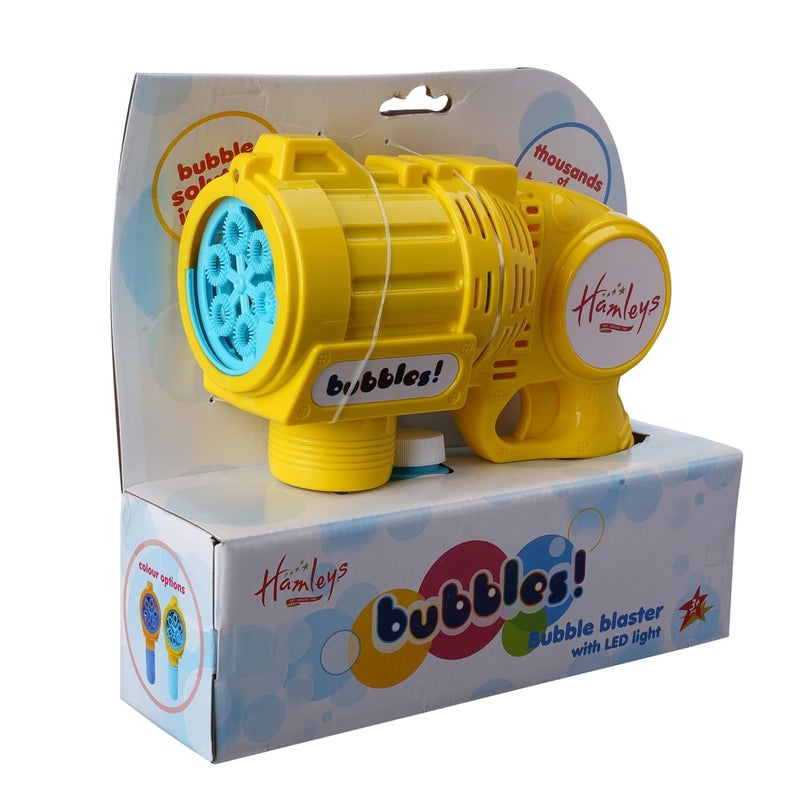 Hamleys Bubble Blaster for Kids with 1 Bubble Solution | Bubble Play Toy for Fun Indoor/Outdoor Bubble Machine for Kids 3Y+ | Perfect for Birthday Parties & Summer Outdoor Fun or Party (Yellow) - Image 3