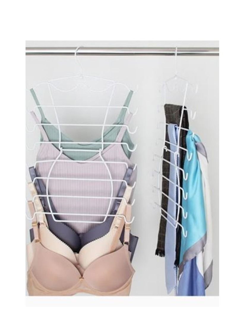 Clothes Hangers Tank Tops Hangers Bra Hanger Folding Scarf Bra Holder for Closet Organizer Pants Rack Leggings Hanger Closet Organization for Tops Bras Camisoles Scarves or Belts  - Image 2