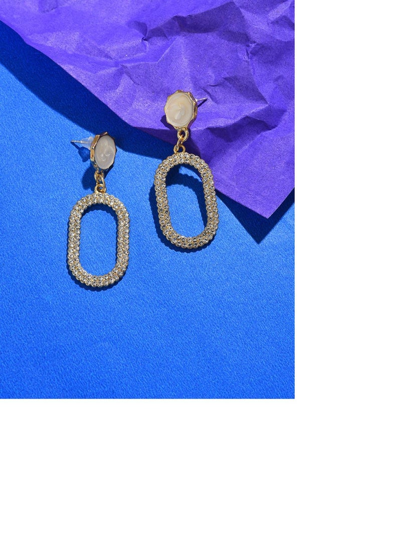 SOHI Oblong Artificial Drop Earring Jewellery - Image 5