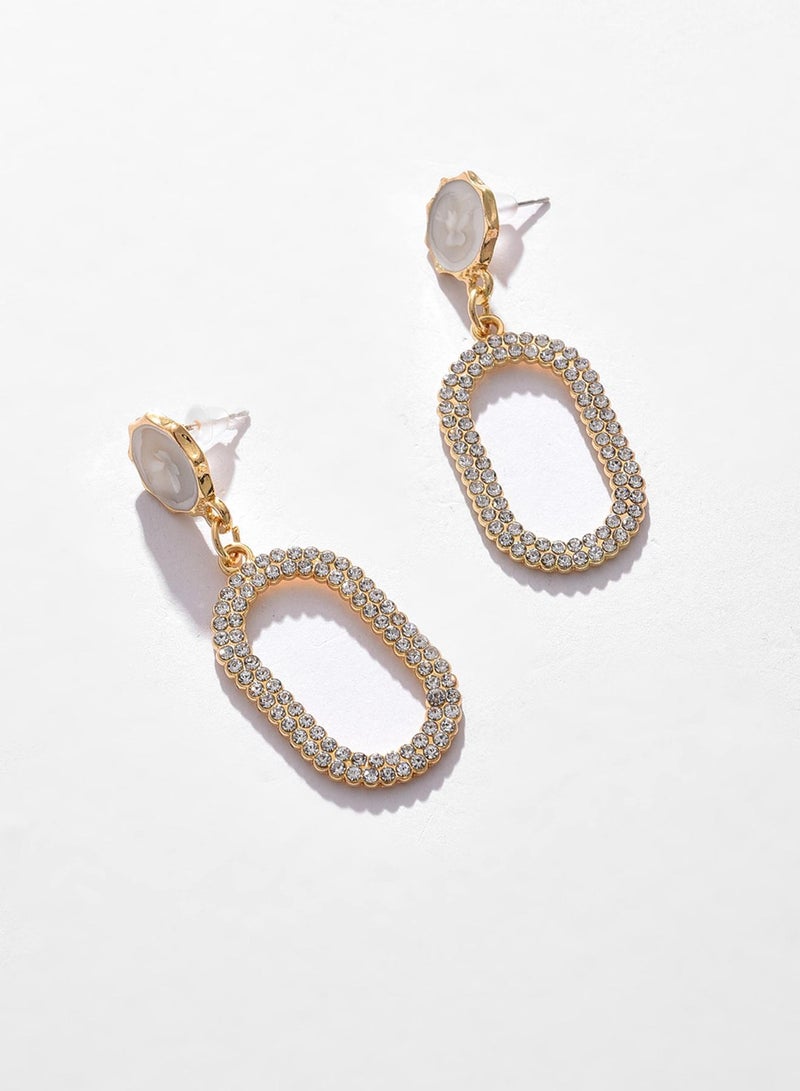 SOHI Oblong Artificial Drop Earring Jewellery - Image 3