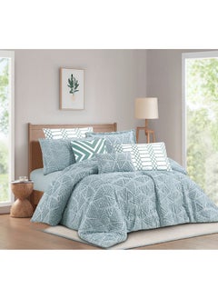 Quilt Set From Levore With A Durable And Soft Fabric And A Modern And Distinctive Pattern That Satisfies All Tastes 8 Pieces King Size