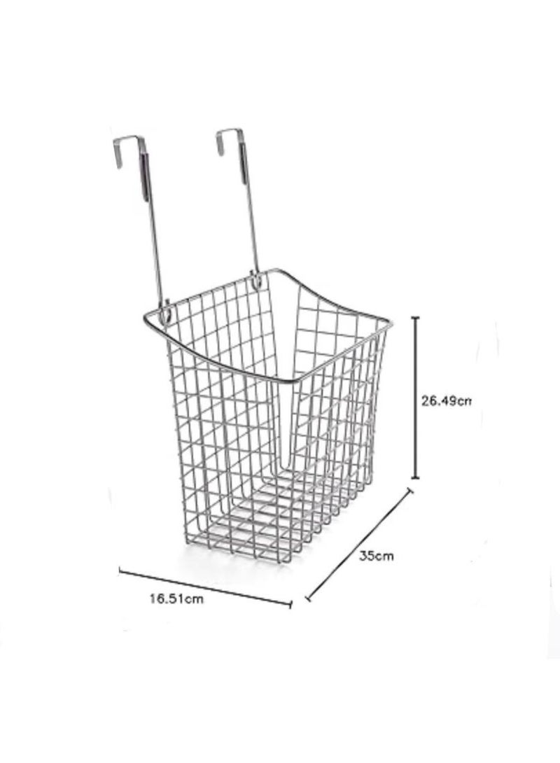 ريان Rayen سلة تنظيم باب متعددة الاستخدام | رف تخزين للمطبخ والحمام | بدون تركيب | يناسب جميع الأبواب | صناعة إسبانية - Image 3
