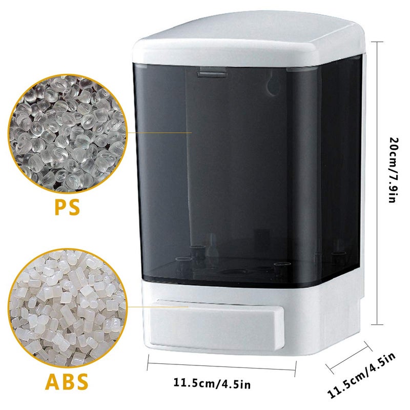 IEALODS Manual Soap Dispenser 33.8oz / 1000ml Kitchen Bathroom Wall Mounted Commercial Soap Dispenser for Liquid Containers Shampoo Gel Chamber Hotel Restaurant - Image 3