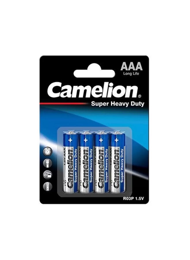 Camelion Camelion Super Heavy Duty AAA 1.5V Battery- 4pcs