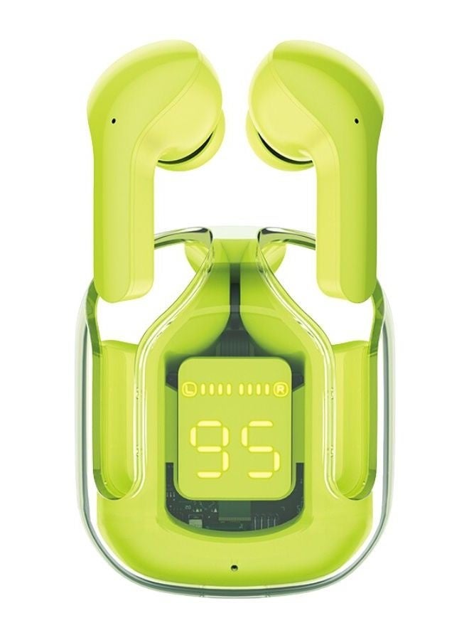 Wireless Earbuds Bluetooth Noise Isolating Earbuds Compatible with iPhone and Android - Digital Display Charging Case (Green) - Image 2