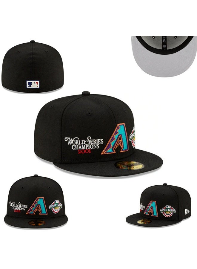 NEW ERA Arizona Diamondbacks 2001 World Series Champions Black 59FIFTY Fitted Baseball Cap 558SIZE