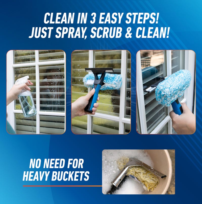 Unger Professional Streak-Free EasyGlide Glass Cleaner Concentrate, 12 oz, Ammonia-Free, Makes 8 Gallons of Solution, Safe for Tinted Windows, LOW-E, Windshields, and Mirrors - Image 5