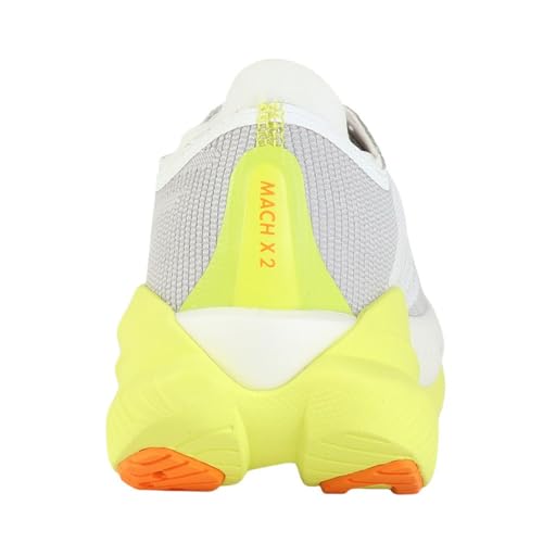 Hoka Men's Mach X 2 Sneaker, Frost/Citrus, 11 - Image 5