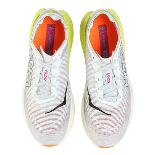 Hoka Men's Mach X 2 Sneaker, Frost/Citrus, 11 - Image 2