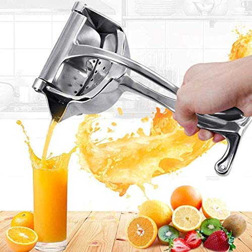 VIDORA Aluminum Fruit Press Hand juicer machine Manual Fruit Juicer Hand press juicer Metal Fruit Press Steel Handle Juicer Metal Aluminum alloy Juicer Simple Fruit Press - Image 1