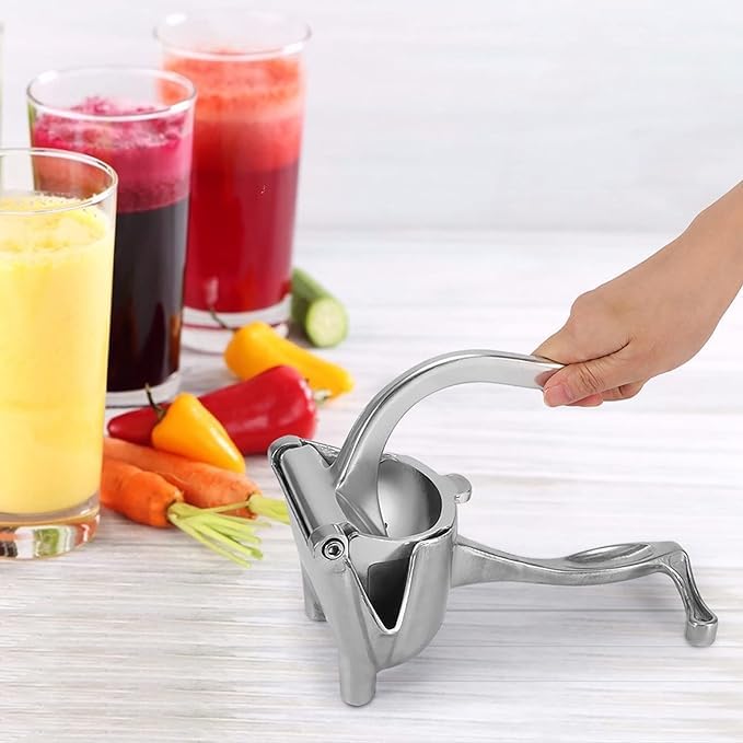VIDORA Aluminum Fruit Press Hand juicer machine Manual Fruit Juicer Hand press juicer Metal Fruit Press Steel Handle Juicer Metal Aluminum alloy Juicer Simple Fruit Press - Image 5